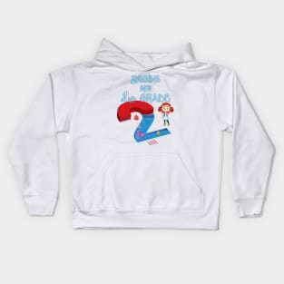 Swimming Into 2nd Grade Back To School Girl Kids Hoodie